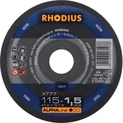 RHODIUS Trennscheibe XT77 115 x 1,5mm gerade