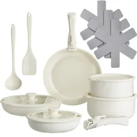 Kochtopfset Kochgeschirr Pfannenset 16 tlg. Induktion antihaft spülmaschinenfest