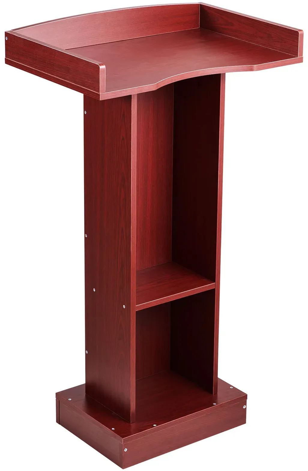 VEVOR Podiumständer Holzrednerpult (105 cm), Laptop-Schreibtisch mit breiter Lesefläche & Ablagefläche & Kantenstopper &elegantem Design, bodenstehend, für Klassenzimmer Konferenzen Kirchen