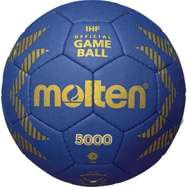 Molten H2A5000-B Handball IHF Wettspielball blau/gold 2