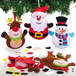 Anhänger-Nähsets "Weihnachten"  (pro Set 3) Bastelaktivitäten zu Weihnachten