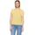 Cartoon Strickpullover mit Rundhalsausschnitt Gelb 36