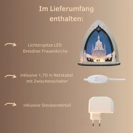 Weigla Lichterbogen Dresdner Frauenkirche 52 x 53,5 x 9 cm