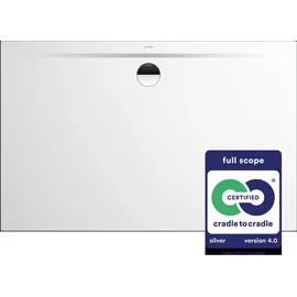 Kaldewei SUPERPLAN ZERO 1530-1, Duschwanne, 100x80cm, 353000010001, Farbe: alpin-weiss