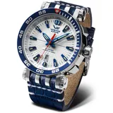 Vostok Europe Herren-Armbanduhr Automatik Energia Rocket Stahl/Blau NH35A-575A650