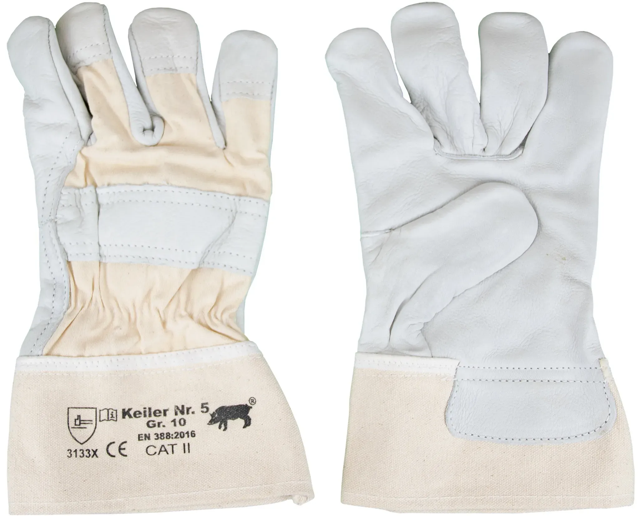Keiler Handschuhe Keiler Nr. 5, weiß, 8