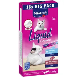 Vitakraft Liquid Snack mit Lachs 16 x 15 g