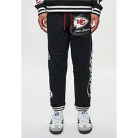 Recovered Sweathose "NFL Chiefs Kingdom", Herren, Gr. M, US-Größen, schwarz, 100% Baumwolle, bedruckt, lang, Hosen Sweathose, im lockeren Schnitt