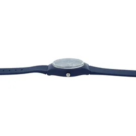 Q&Q Attractive Q&Q Uniuhr mit Silikonarmband in dunkelblau, 10 Bar wasserdicht