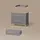 livinity® Wickelkommode, Mailo Grau/Artisan mit 2 Schubladen