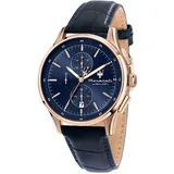 Maserati Herrenuhr, Chronograph, Analog, 42 mm, Lederarmband, SORPASSO-Kollektion R8871624009