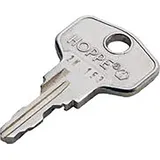 HOPPE Fenstergriffschlüssel gleichschließend 2W153 Eisen, vernickelt