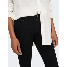 Only Blush Jeans Skinny Fit in Schwarz mit offenem Saum-M-L34