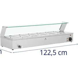 Royal Catering Bain Marie 6 GN 1/3 Behälter -