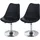 MCW Esszimmerstuhl Vaasa T501 2er-Set Schwarz Chromfuß