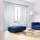 Relaxdays Vorhänge mit Schlaufen, 2er-Set, Voile, halbtransparente Gardinen, einfarbig, Polyester HxB 245x140 cm, Silber