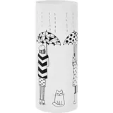 vidaXL Regenschirmständer Frauen-Design Stahl Weiß