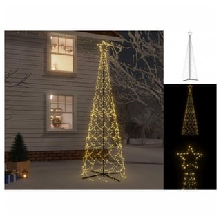 vidaXL LED-Weihnachtsbaum Kegelform Warmweiß 500 LEDs 100x300 cm