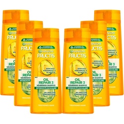 GARNIER Haarshampoo Garnier Fructis Oil Repair 3 Shampoo, Set, 6-tlg. weiß
