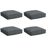 vidaXL Palettenkissen 40 x 40 x 8 cm anthrazit 4 St.