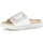 Gabor Pantolette GABOR Damen, Gr. 38, weiß, silber, Glattleder, Schuhe Pantolette,