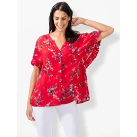 Inspirationen Druckbluse Erdbeere 44