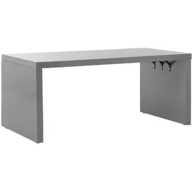 Beliani Gartenmöbel Set Beton grau 6-Sitzer U-Form TARANTO