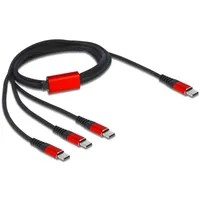 DeLock USB 2.0 USB-C m Schwarz, Rot