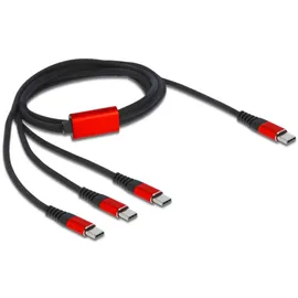 DeLock USB 2.0 USB-C m Schwarz, Rot