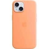 Apple Silikon Case mit MagSafe für iPhone 15 Sorbet Orange