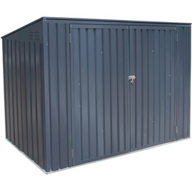 Westmann Mülltonnenbox für 3 Tonnen 235 x 97 x 128 cm dunkelgrau