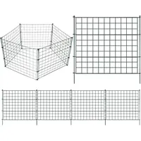 Teichzaun Steckzaun Gartenzaun Metall Zaunelemente zaun garten Gartenzaun Tiergehege Freigehege zaun für hunde