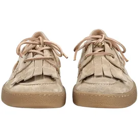 Paul Green Damen Halbschuhe Veloursleder Beige 41
