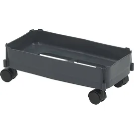 Graf Fahrwagen Mehrzweck-Behälter 60 Liter dunkelgrau harte Rollen - für weiche Böden