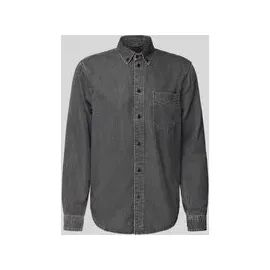 ARMEDANGELS Langarmhemd Schwarz M