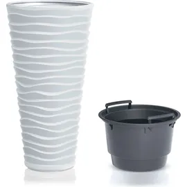 Prosperplast Sand Slim Ø 34,9 x 61,9 cm weiß