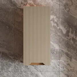 Vicco Badschrank Lotta, Eiche/Kaschmir gestreift, 20 x 72.6 cm, Badezimmer, Badezimmerschränke, Hängeschränke