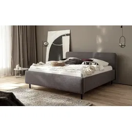 Möbel Kraft Polsterbett 204 x 105 cm Schwarz