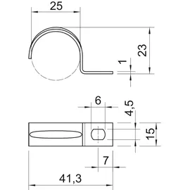 OBO Bettermann Befestigungsschelle einlappig 25 mm 100 Stück