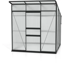 Vitavia Gewächshaus-Set Fokus 4450 HKP 6 mm schwarz 192 x 192 cm