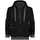 DASSY Sweatshirt-Jacke, schwarz/anthrazitgrau XS
