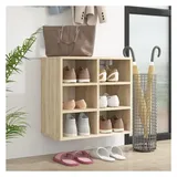 vidaXL Sonoma-Eiche Schuhregal 52,5 x 30 x 50 cm braun