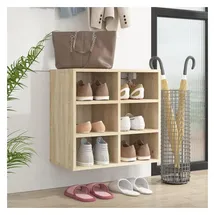 vidaXL Sonoma-Eiche Schuhregal 52,5 x 30 x 50 cm braun
