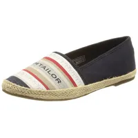 Tom Tailor Damen 3292002 Slipper, Navy-red, 38 EU