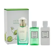 Hermès Un Jardin Sur Le Nil Eau de Toilette 50 ml + Body Lotion 40 ml + Shower Gel 40 ml Geschenkset