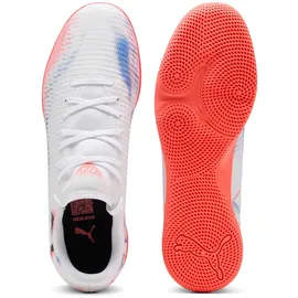 Puma Future 8 Play IT Fußballschuh für Damen und Herren, PUMA white/PUMA black/glowing Red 43
