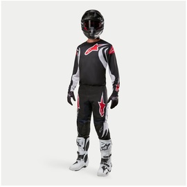 Alpinestars Fluid Lucent Motocross Hose, schwarz-weiss, Größe 34