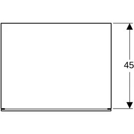 Geberit Xeno2 58x20x46,2cm, m Lade, hochglänzend/weiß