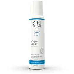 Siriderma Körperlotion ohne Duftstoffe-Hautberuhigende Feuchtigkeitspflege, für Glattere Haut Emulsion 200 ml Unisex