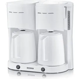 Severin Duo-Filterkaffeemaschine KA 9314 weiß